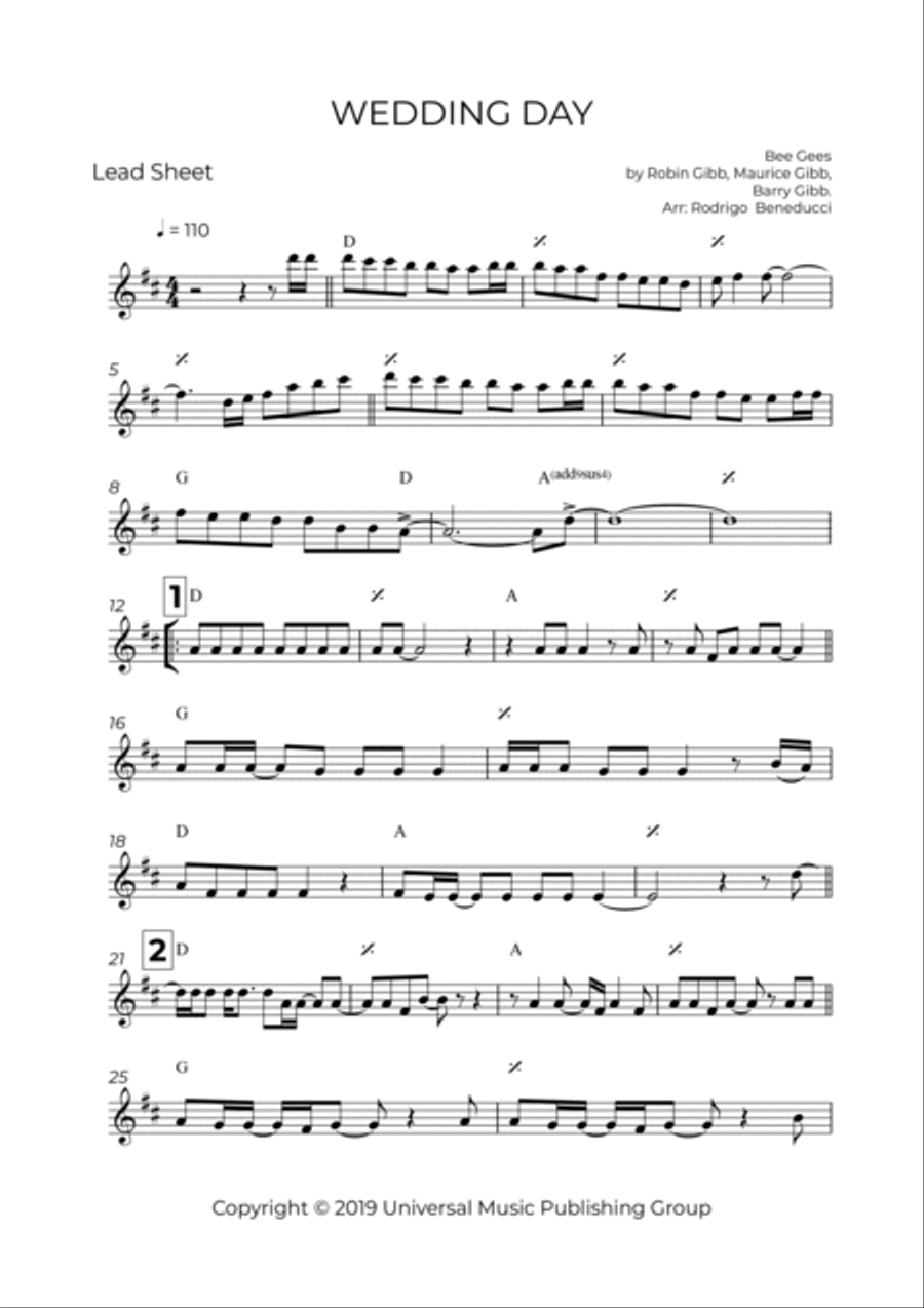 Wedding Day Wedding Day Easy Piano scores gallery preview page 2