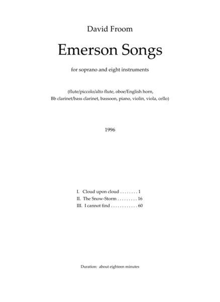 [Froom] Emerson Songs
