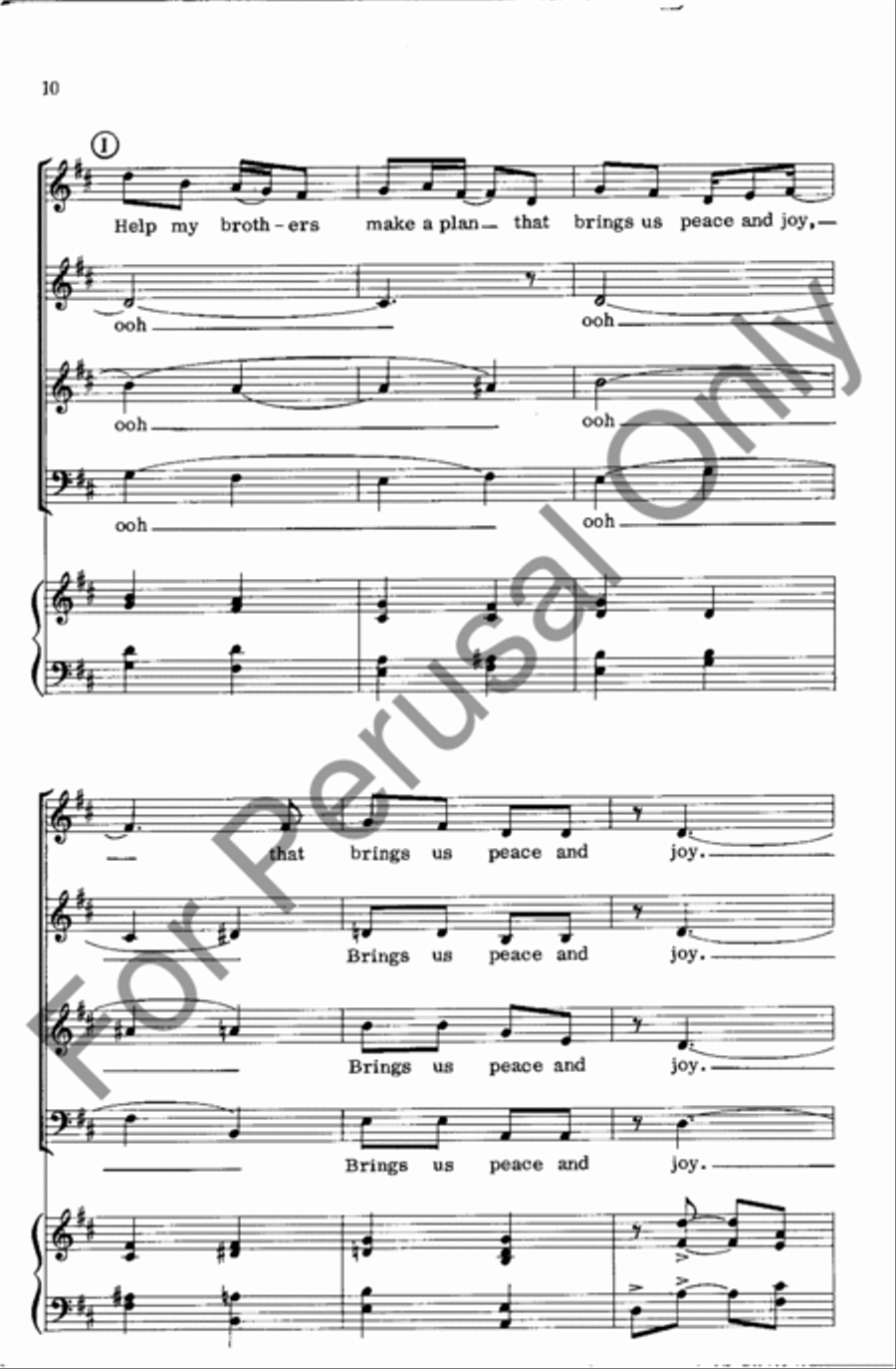 Free To Be Me 4-Part scores gallery preview page 10