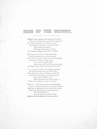 Song of the Convic