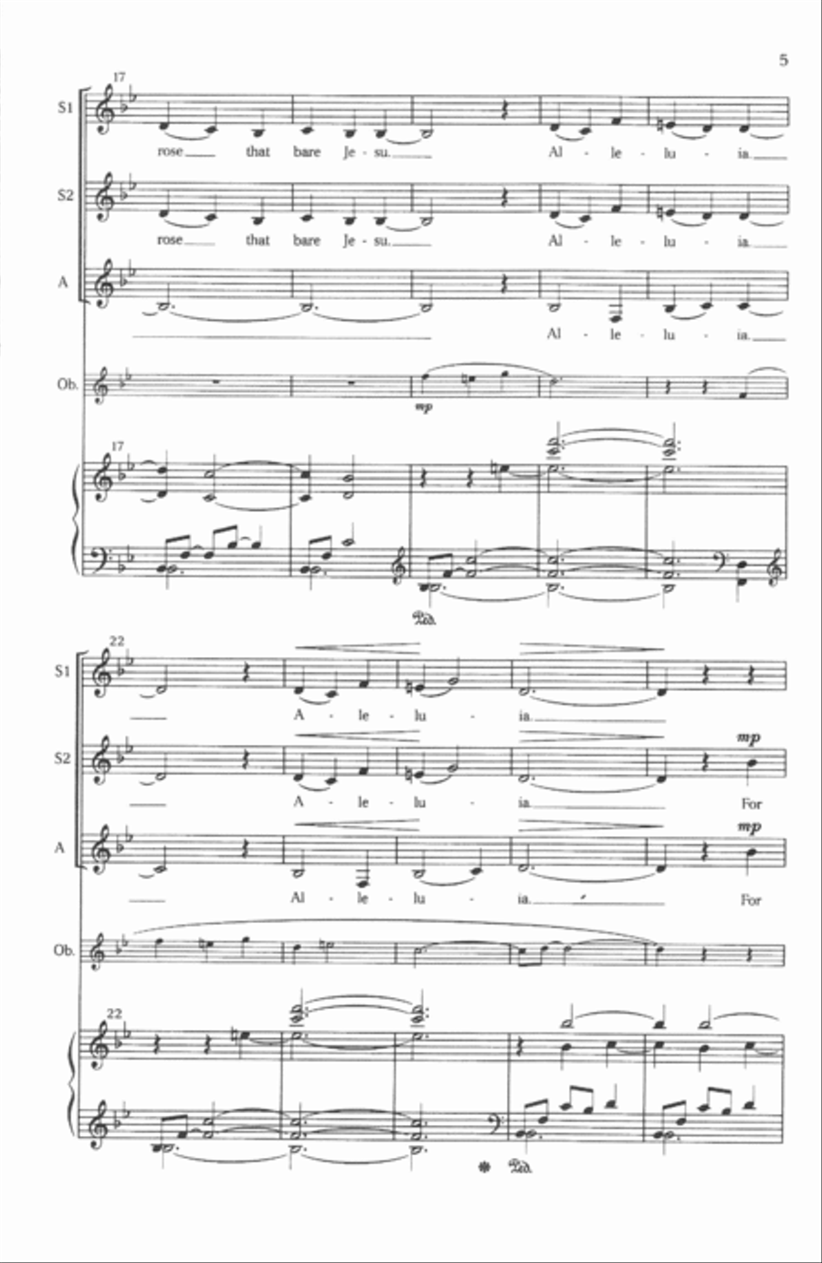 There Is No Rose SSA scores gallery preview page 9