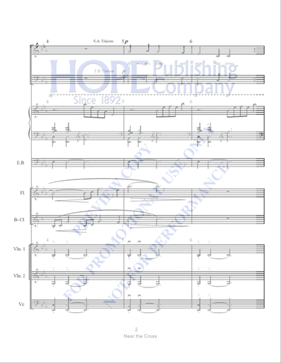 Near the Cross with The Power of the Cross Clarinet scores gallery preview page 3