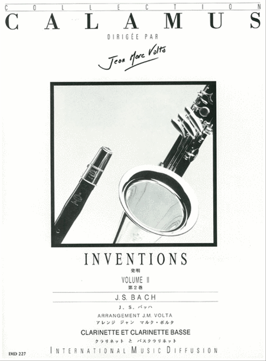 Inventions - Volume 2 B-Flat Clarinet scores gallery preview page 1