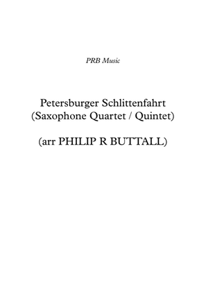 Petersburger Schlittenfahrt (Saxophone Quartet / Quintet) - Score