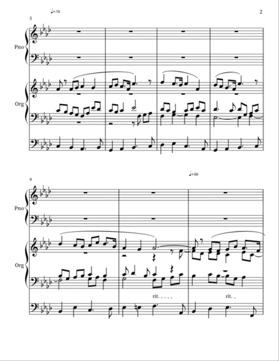 Pastorale in Ab Major for Organ Organ Solo scores gallery preview page 2