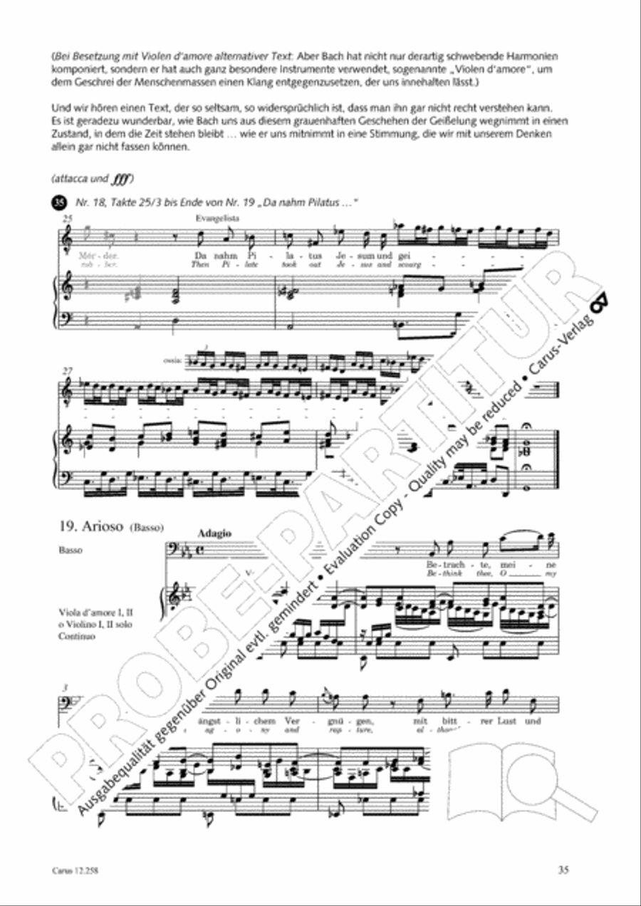 Johann Sebastian Bachs Johannes-Passion fur Kinder und Jugendliche STB scores gallery preview page 36