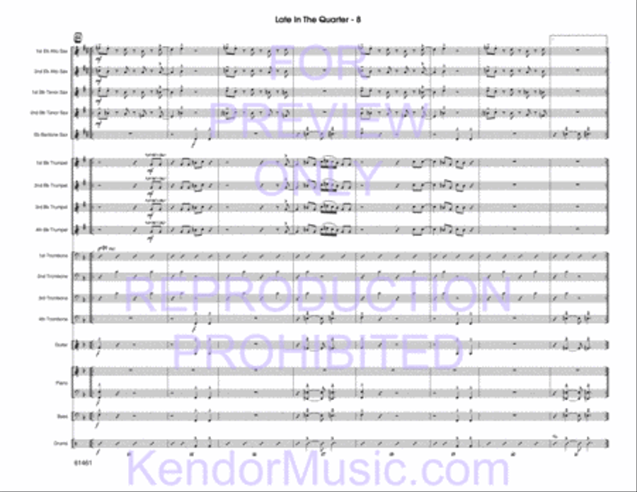 Late In The Quarter Late In The Quarter Jazz Ensemble scores gallery preview page 10