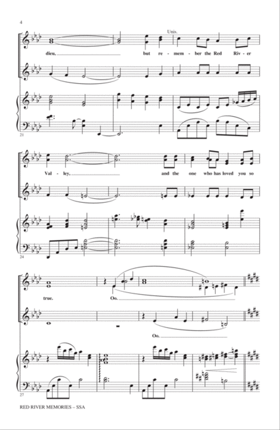 Red River Memories (Medley) SSA scores gallery preview page 3