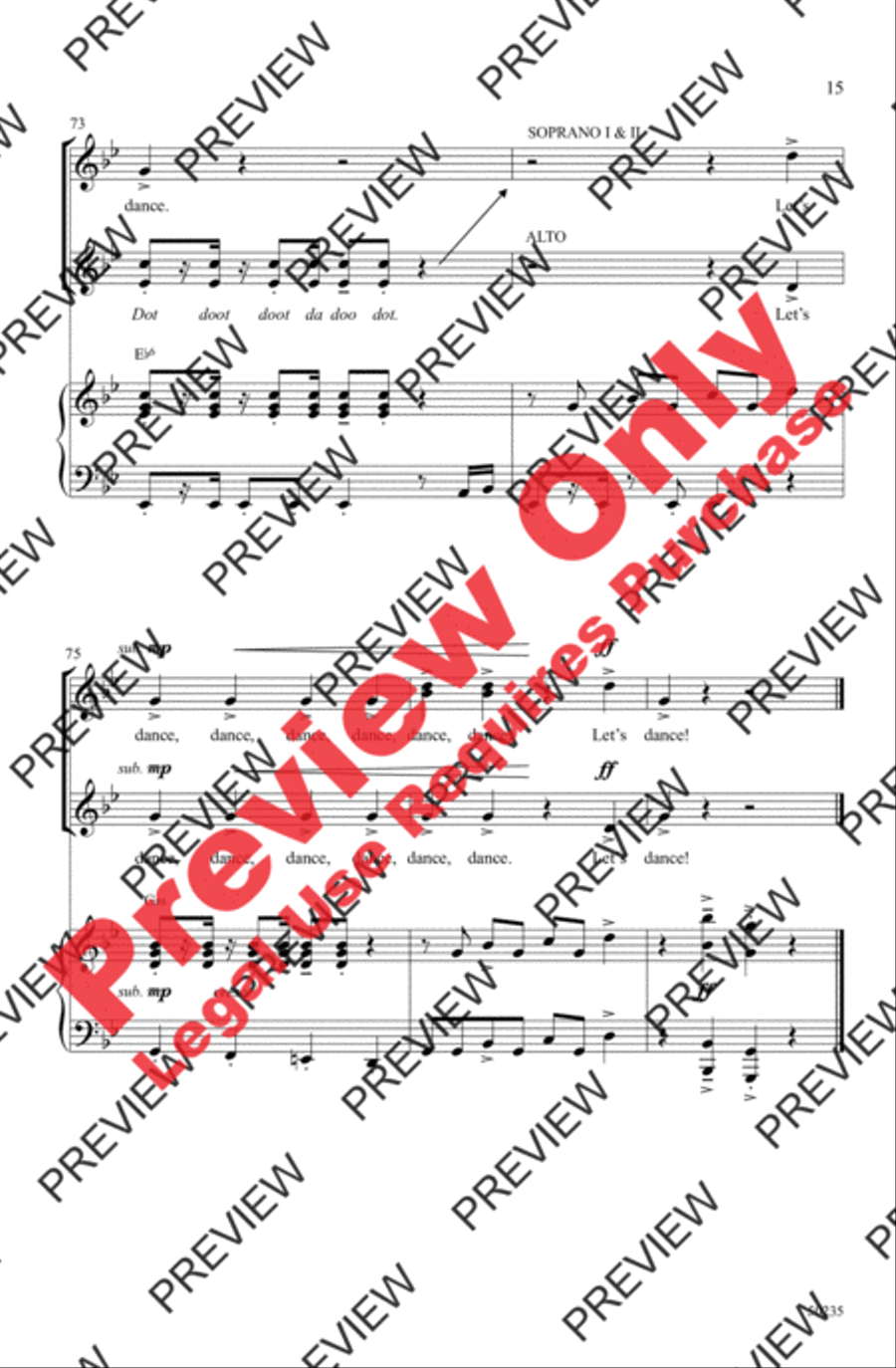 Let's Dance Women's Choir scores gallery preview page 15