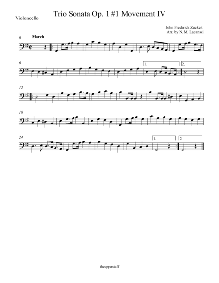 Trio Sonata Op. 1 #1 Movement 4 image number null