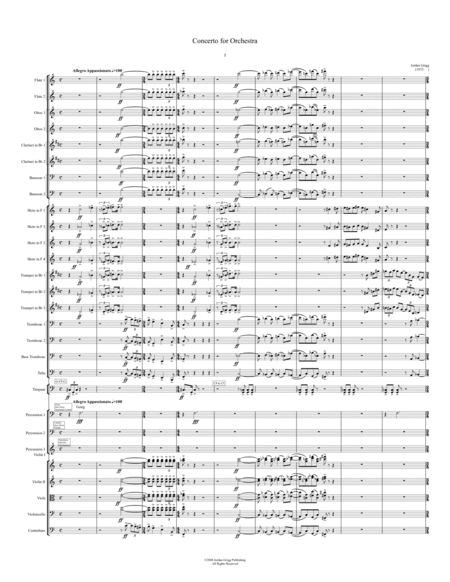 Concerto for Orchestra Score and Parts image number null