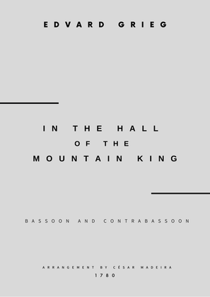 In The Hall Of The Mountain King - Bassoon and Contrabassoon (Full Score and Parts)