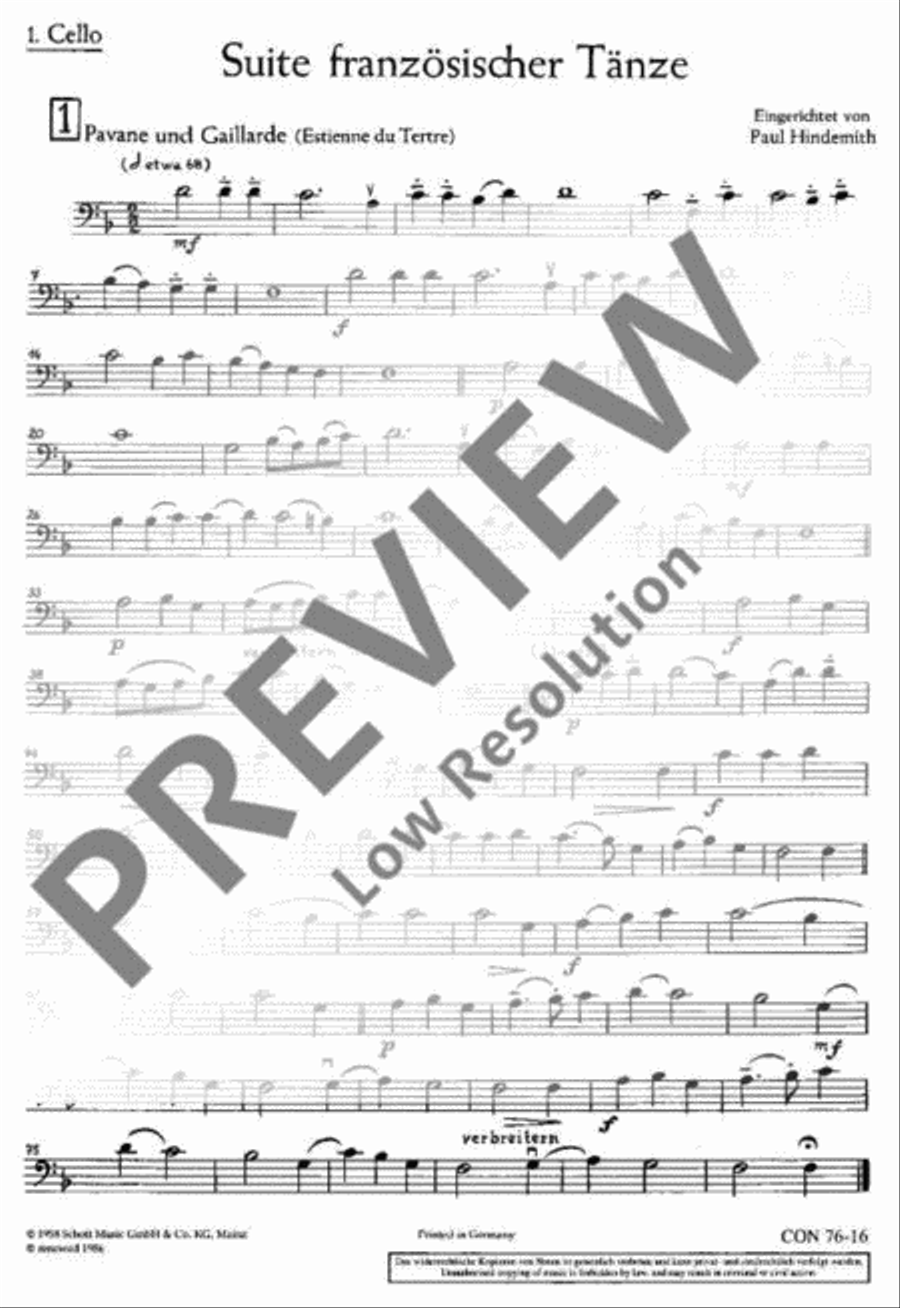 Suite französischer Tänze Part scores gallery preview page 2