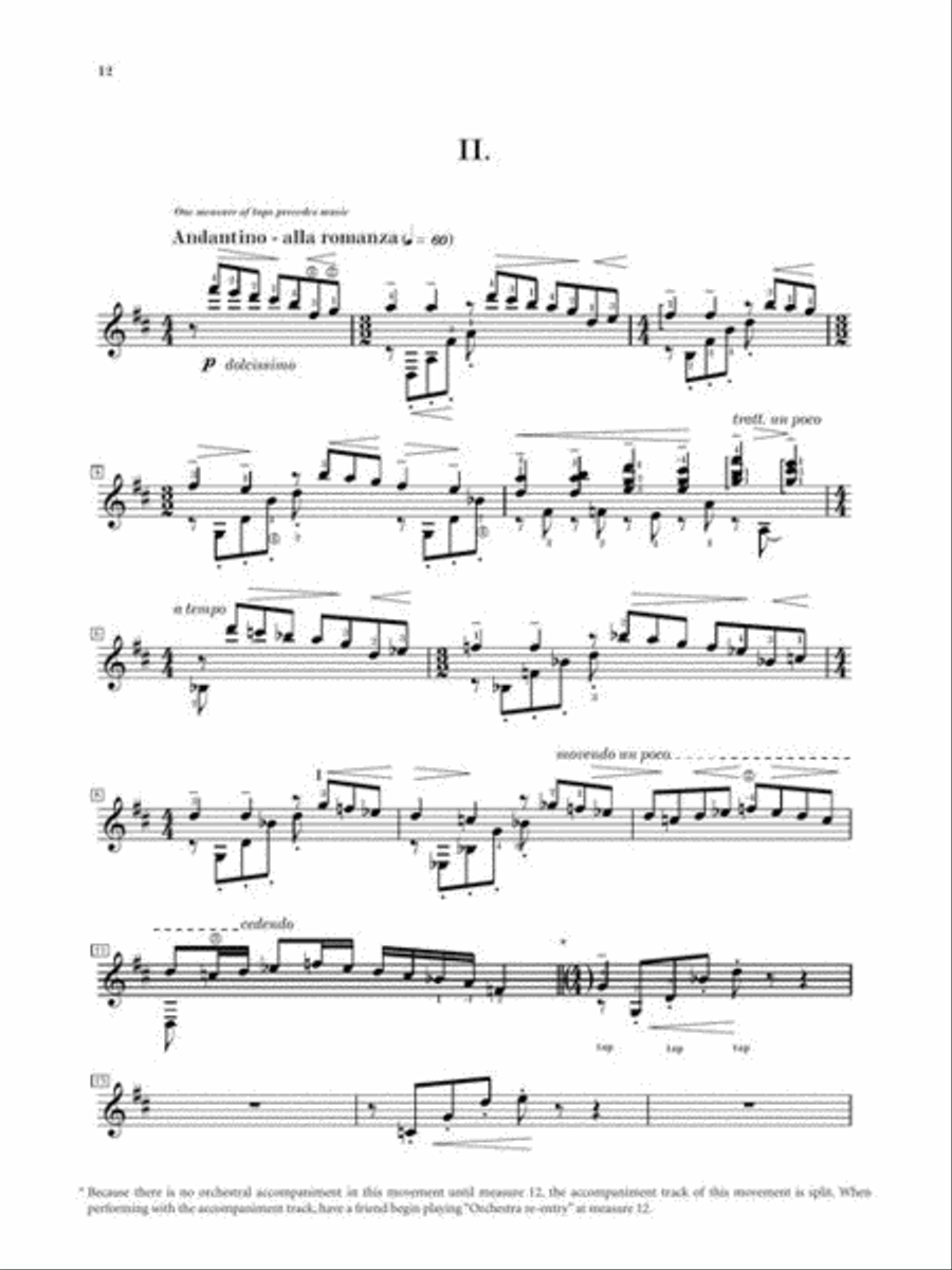 Castelnuovo-Tedesco – Guitar Concerto No. 1 in D Major, Op. 99 Acoustic Guitar scores gallery preview page 6