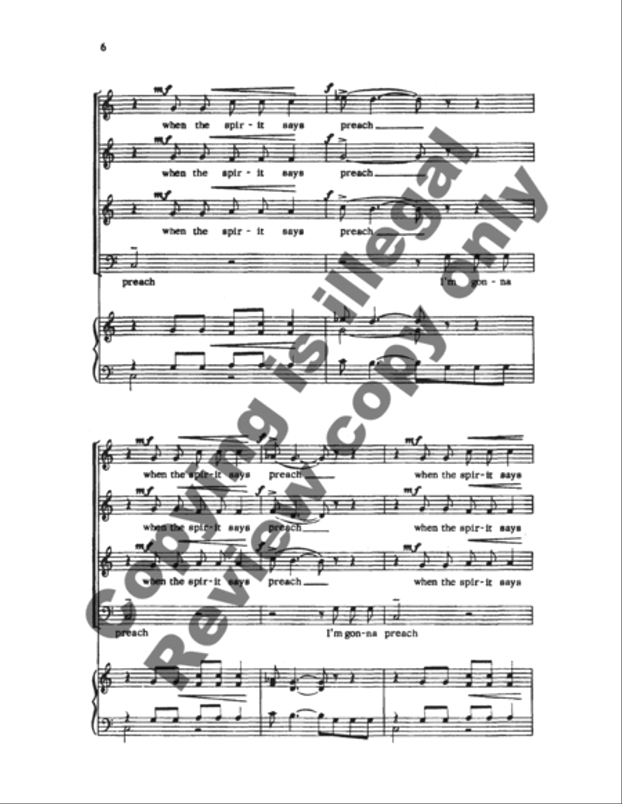 I'm Gonna Sing 4-Part scores gallery preview page 5