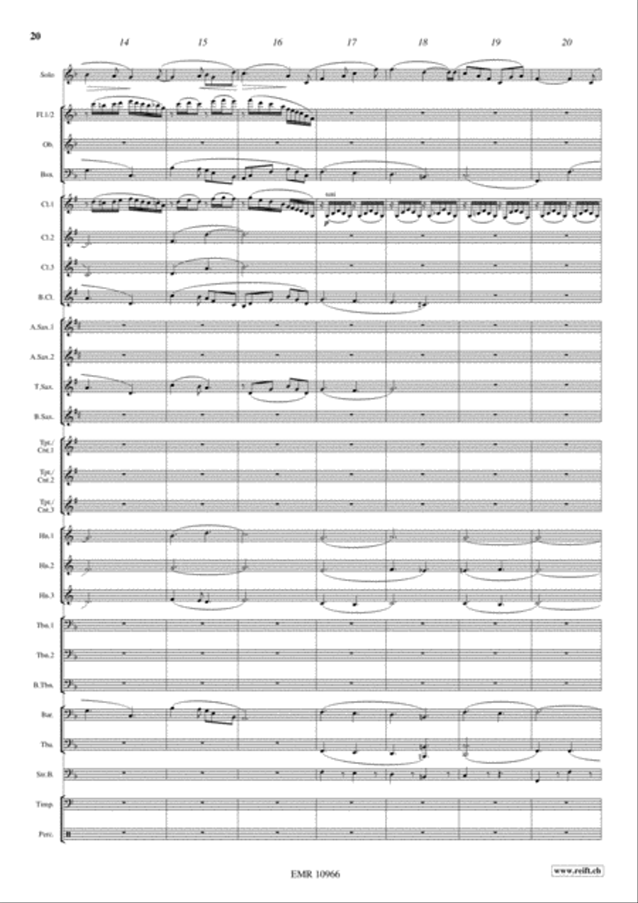 Japanese Folksongs Concert Band scores gallery preview page 12