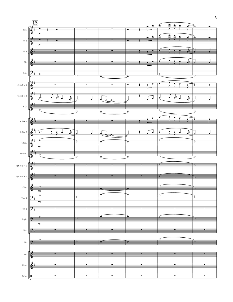Paradise Paradise Concert Band scores gallery preview page 4