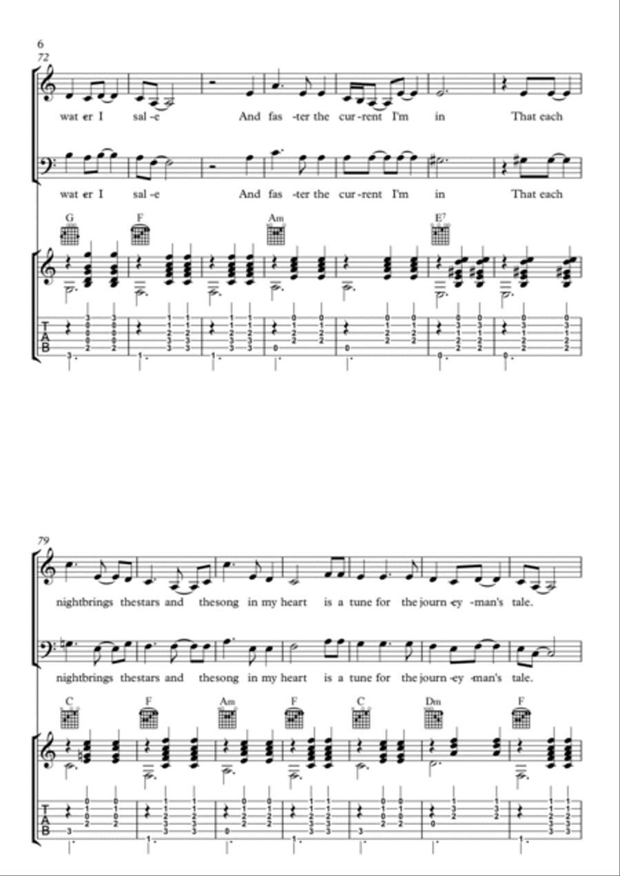 The Water Acoustic Guitar scores gallery preview page 6
