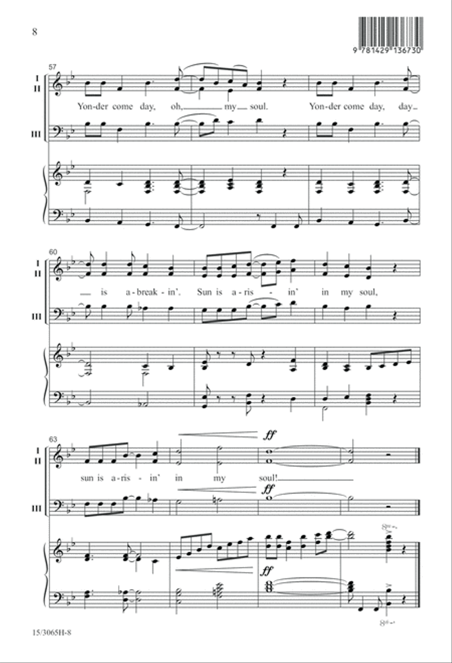 Yonder Come Day Yonder Come Day 3-Part scores gallery preview page 9