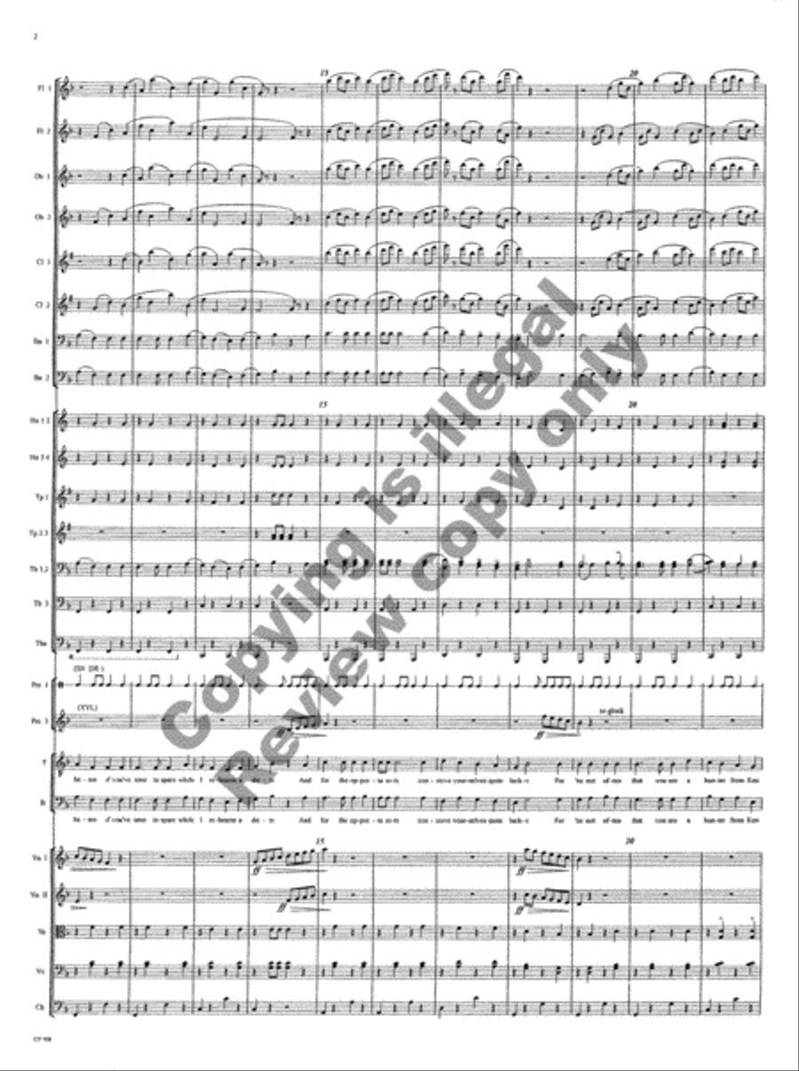 American Folk Song Suite (Orchestra Score) Choir scores gallery preview page 5