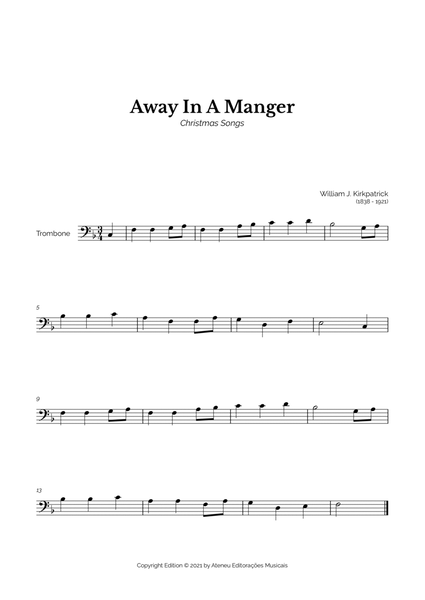 Away In A Manger for Easy Trombone Solo image number null