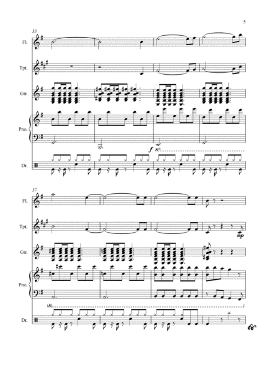 The House Of The Rising Sun Flute scores gallery preview page 5