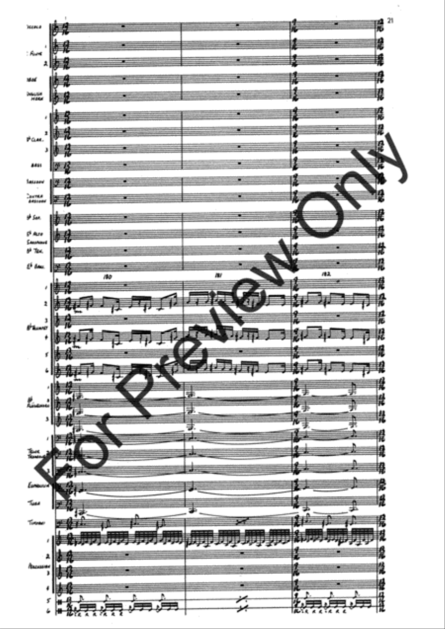Agincourt Hymn (Score) Concert Band scores gallery preview page 45