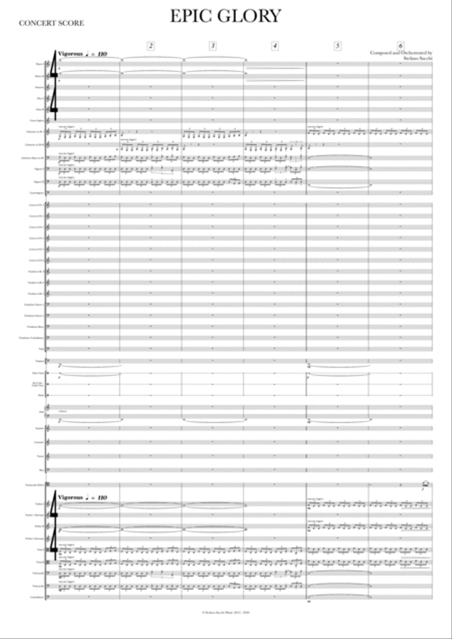 Epic Glory Full Orchestra scores gallery preview page 4
