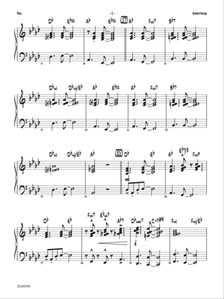 Everything: Piano Accompaniment Jazz Ensemble scores gallery preview page 2