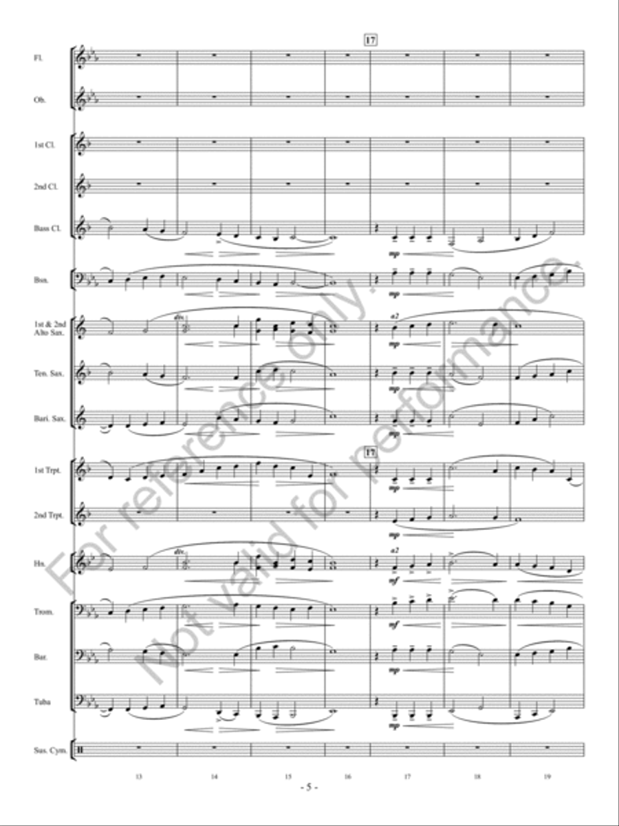 Irish Tune From County Derry Concert Band scores gallery preview page 6