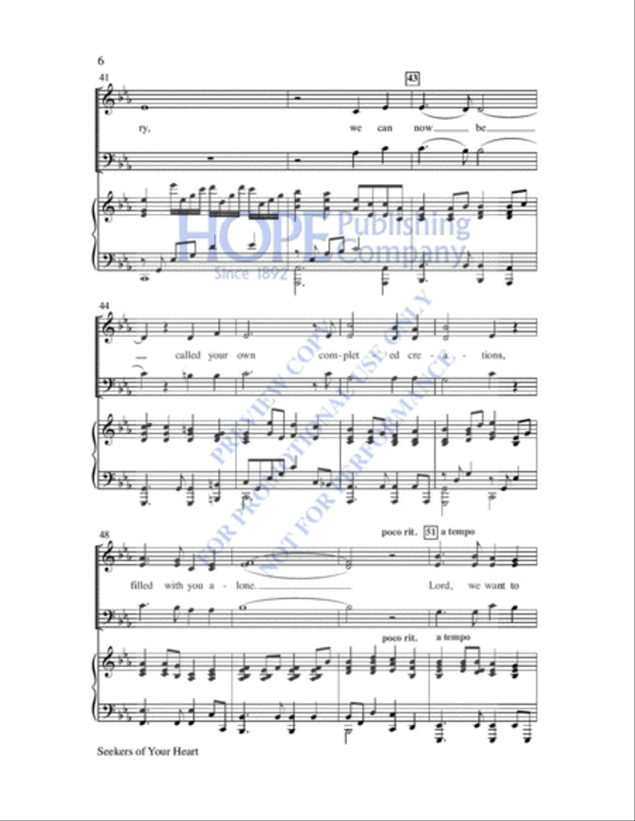 Seekers of Your Heart Seekers of Your Heart Choir scores gallery preview page 7