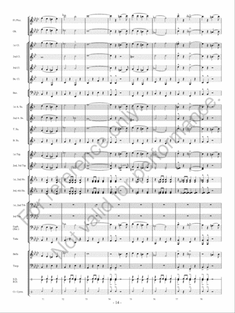 Freedom City Concert Band scores gallery preview page 15