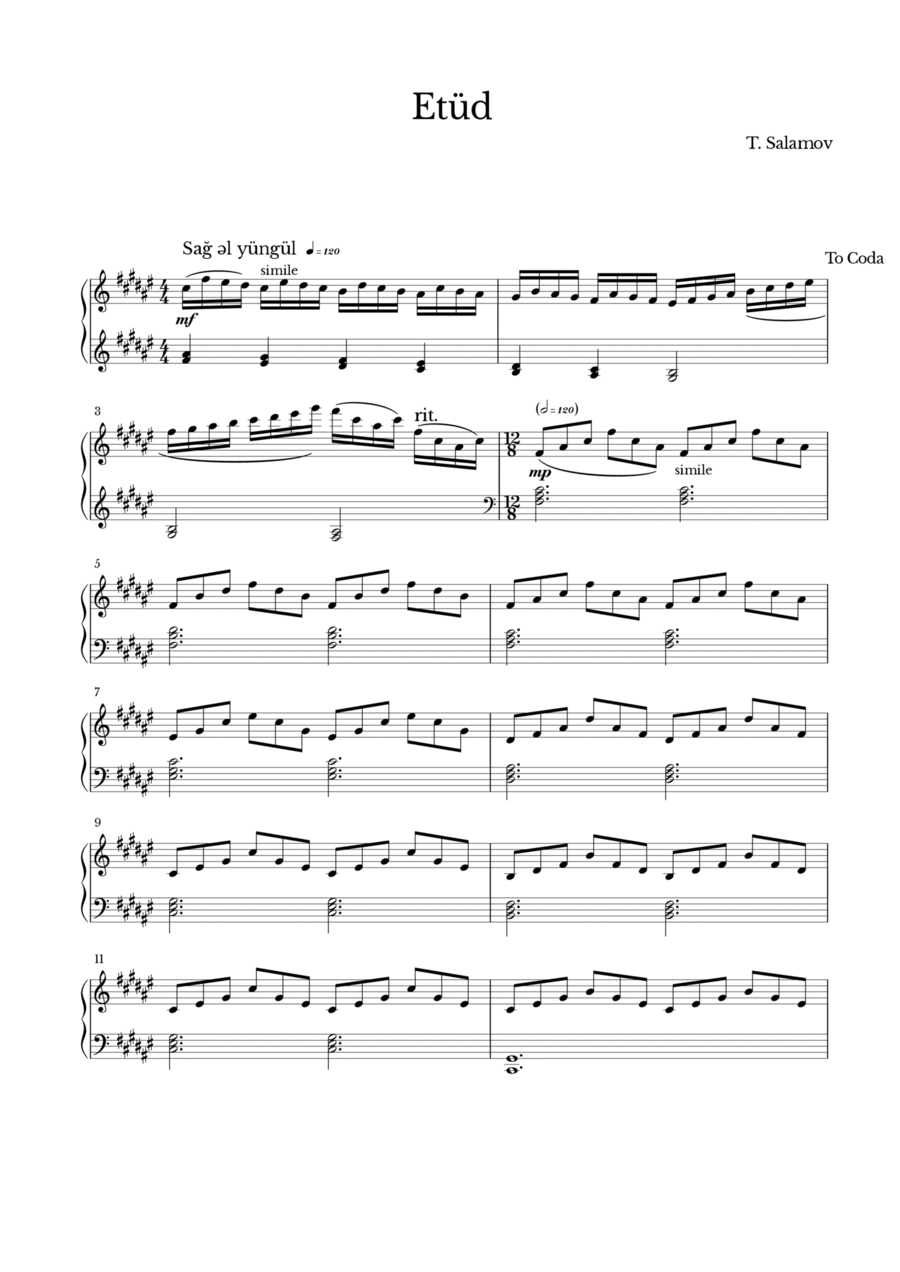 Etude Piano Method scores gallery preview page 1