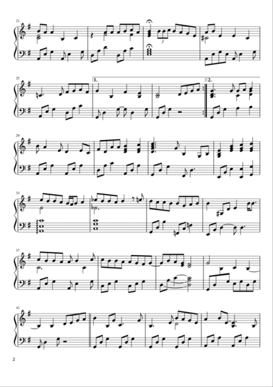 Vincent (starry Starry Night) Piano Solo scores gallery preview page 2