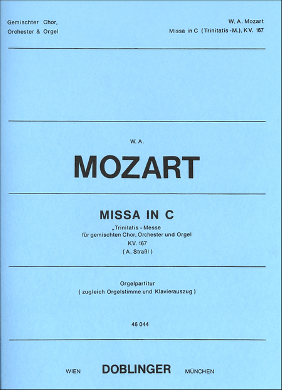 Missa in C, KV 167 Missa in C, KV 167 Choir scores gallery preview page 1