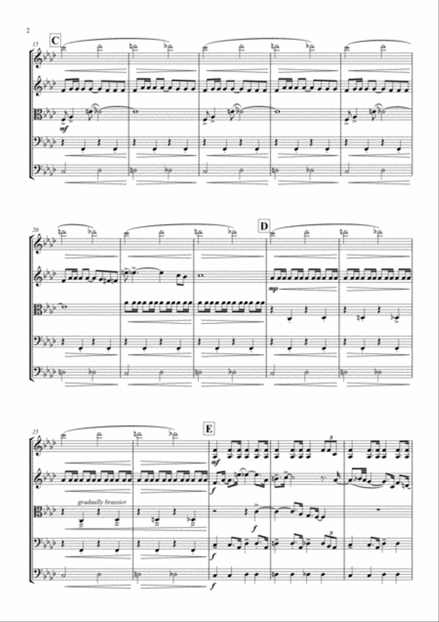 James Bond Theme String Orchestra scores gallery preview page 2