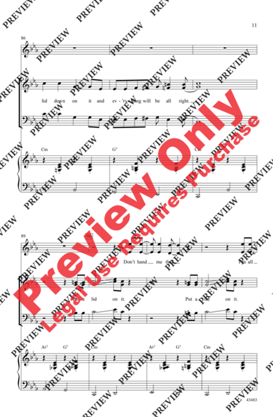 Put a Lid on It 3-Part scores gallery preview page 11
