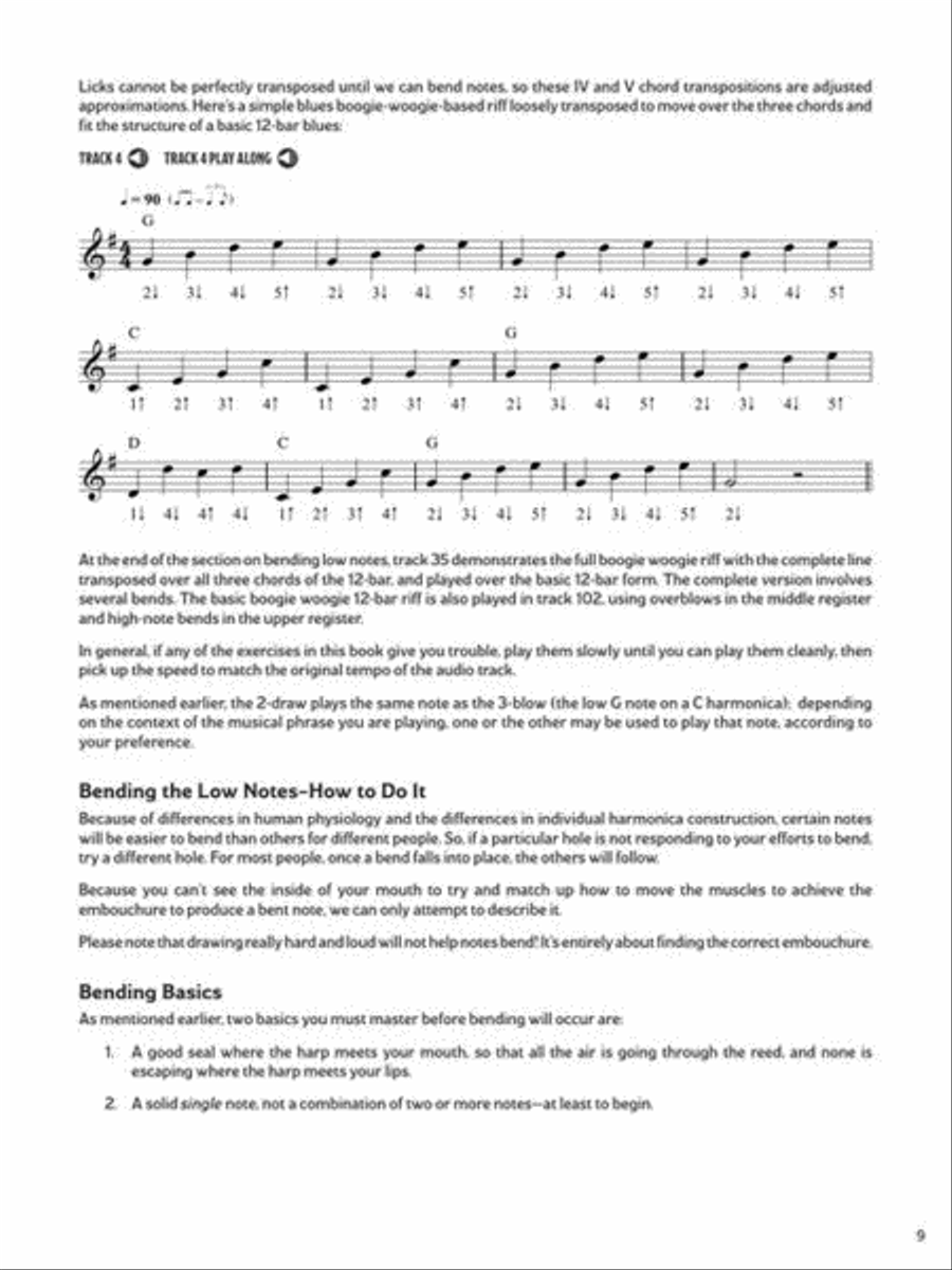 Blues Harmonica - Bending & Beyond Harmonica scores gallery preview page 10