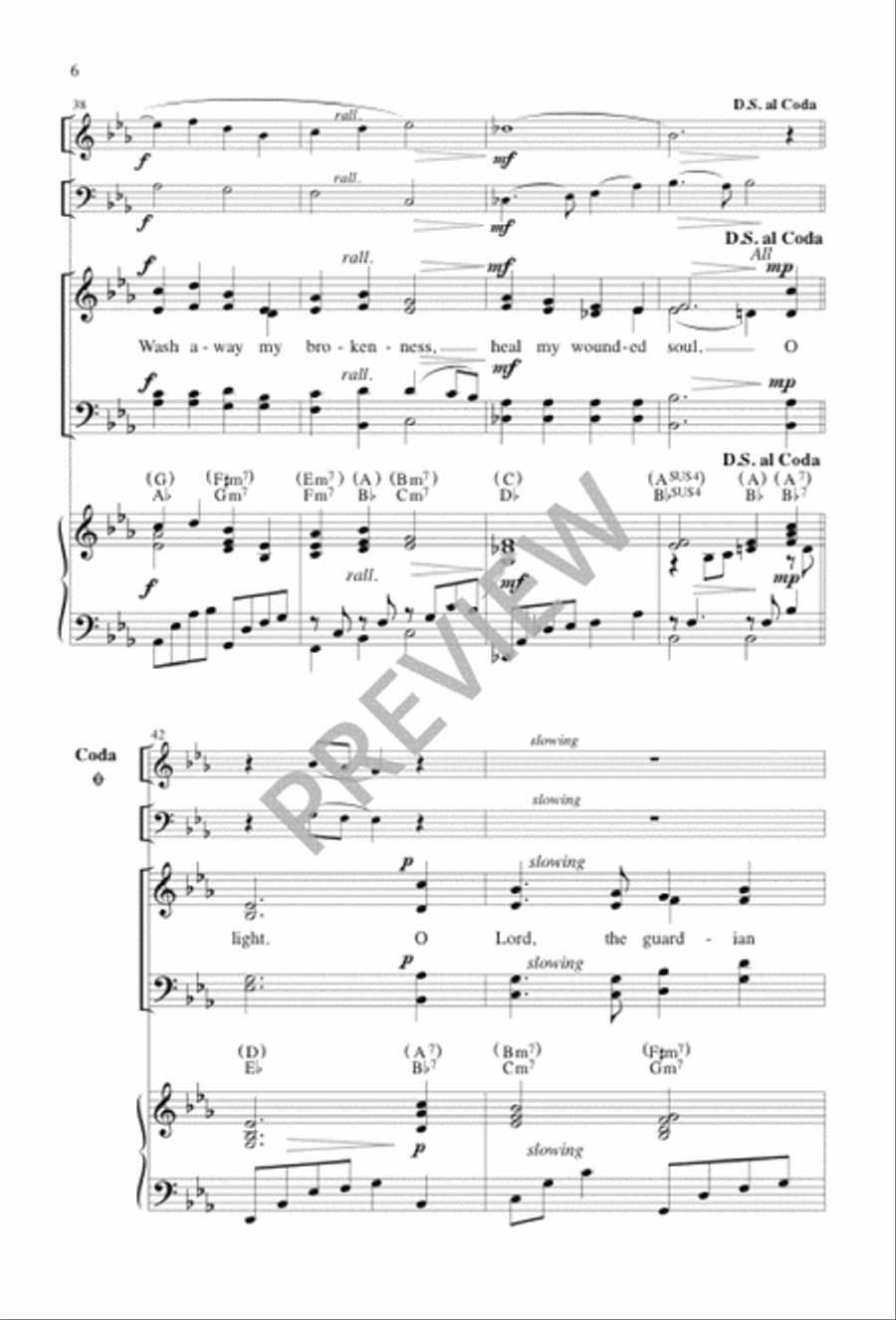 O Lord, the Guardian of My Heart 4-Part scores gallery preview page 7