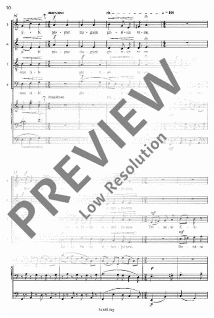 Missa brevis Mixed Choir scores gallery preview page 7