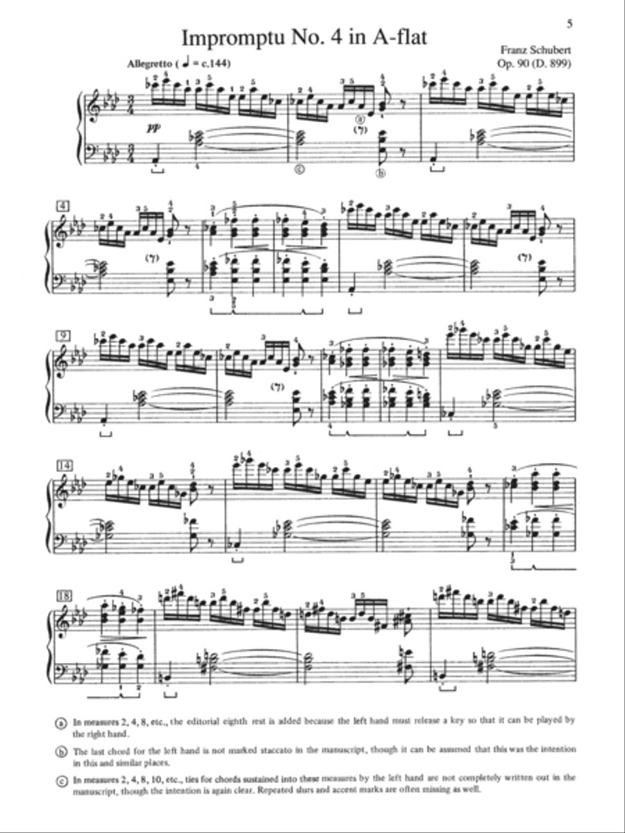 Schubert: Impromptu, Opus 90, No. 4 Small Ensemble scores gallery preview page 2