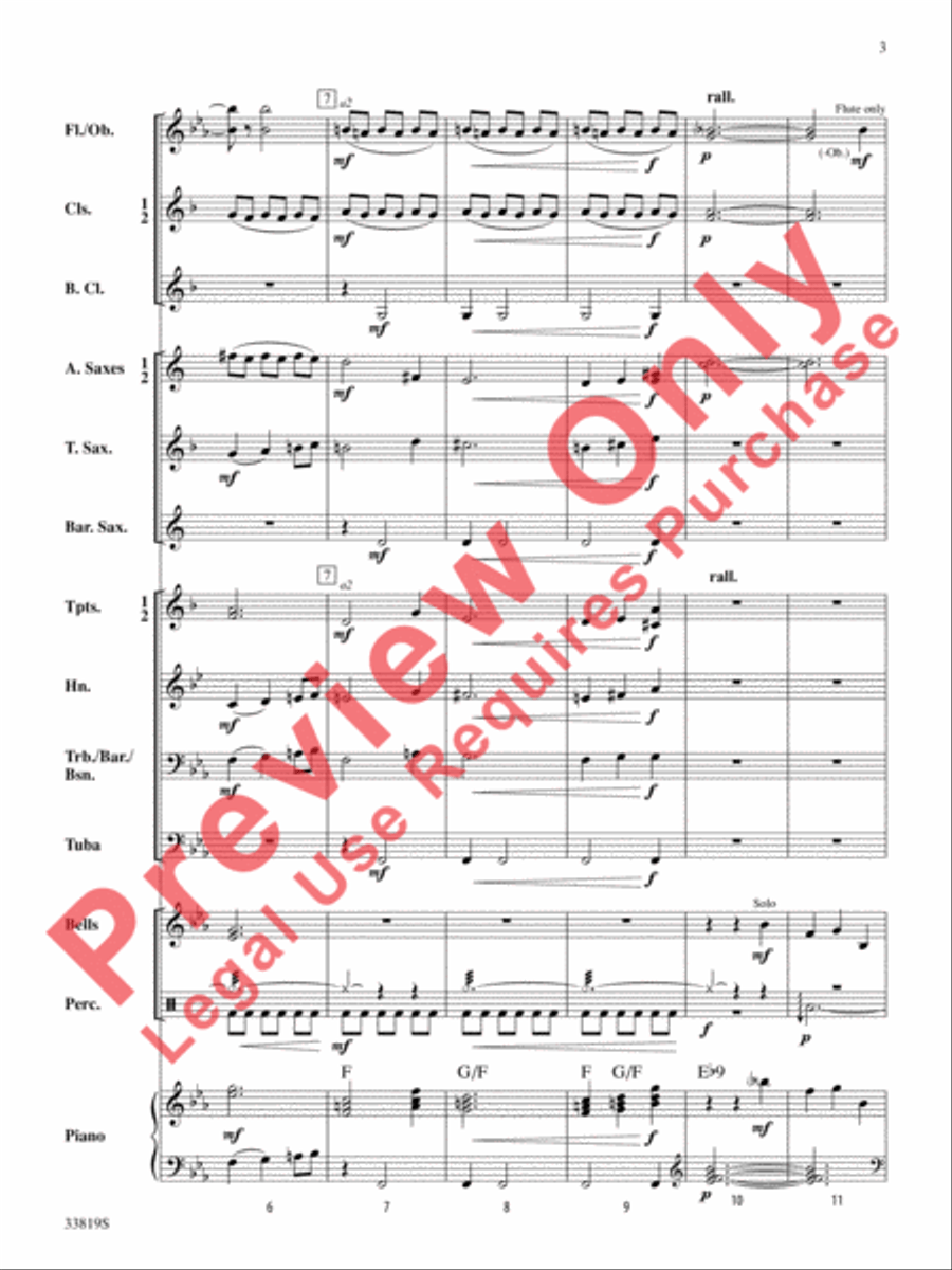 Snow Globe Concert Band scores gallery preview page 4