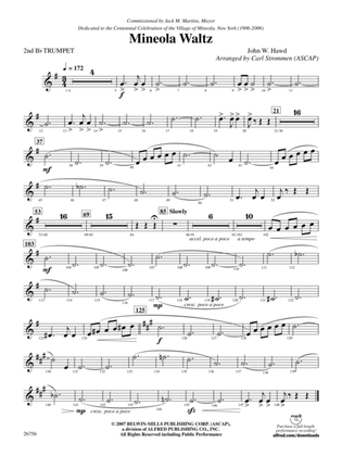 Mineola Waltz: 2nd B-flat Trumpet