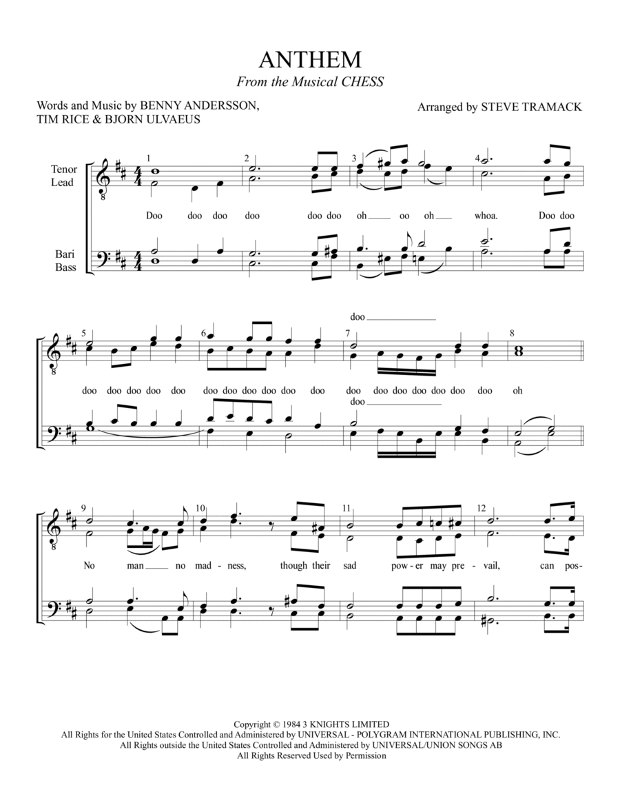 Anthem TTBB scores gallery preview page 1