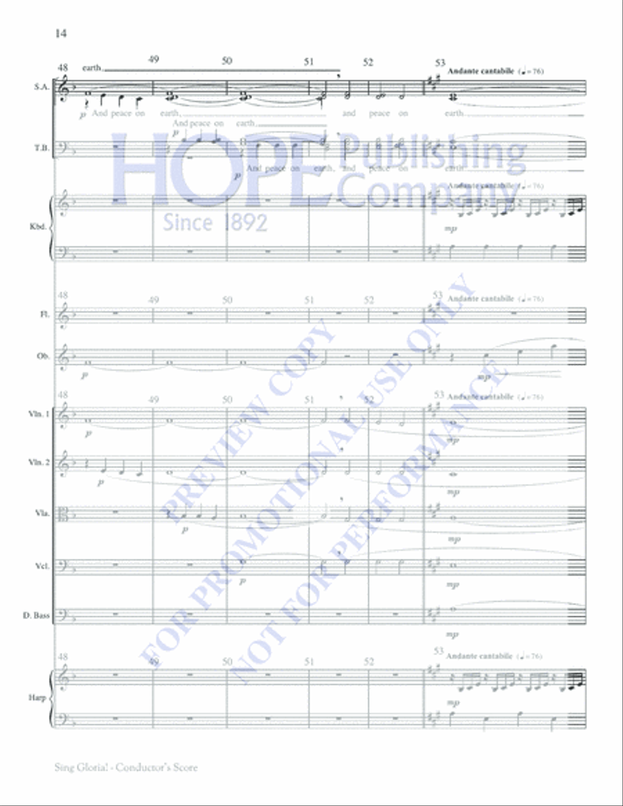 Sing Gloria! Flute scores gallery preview page 15