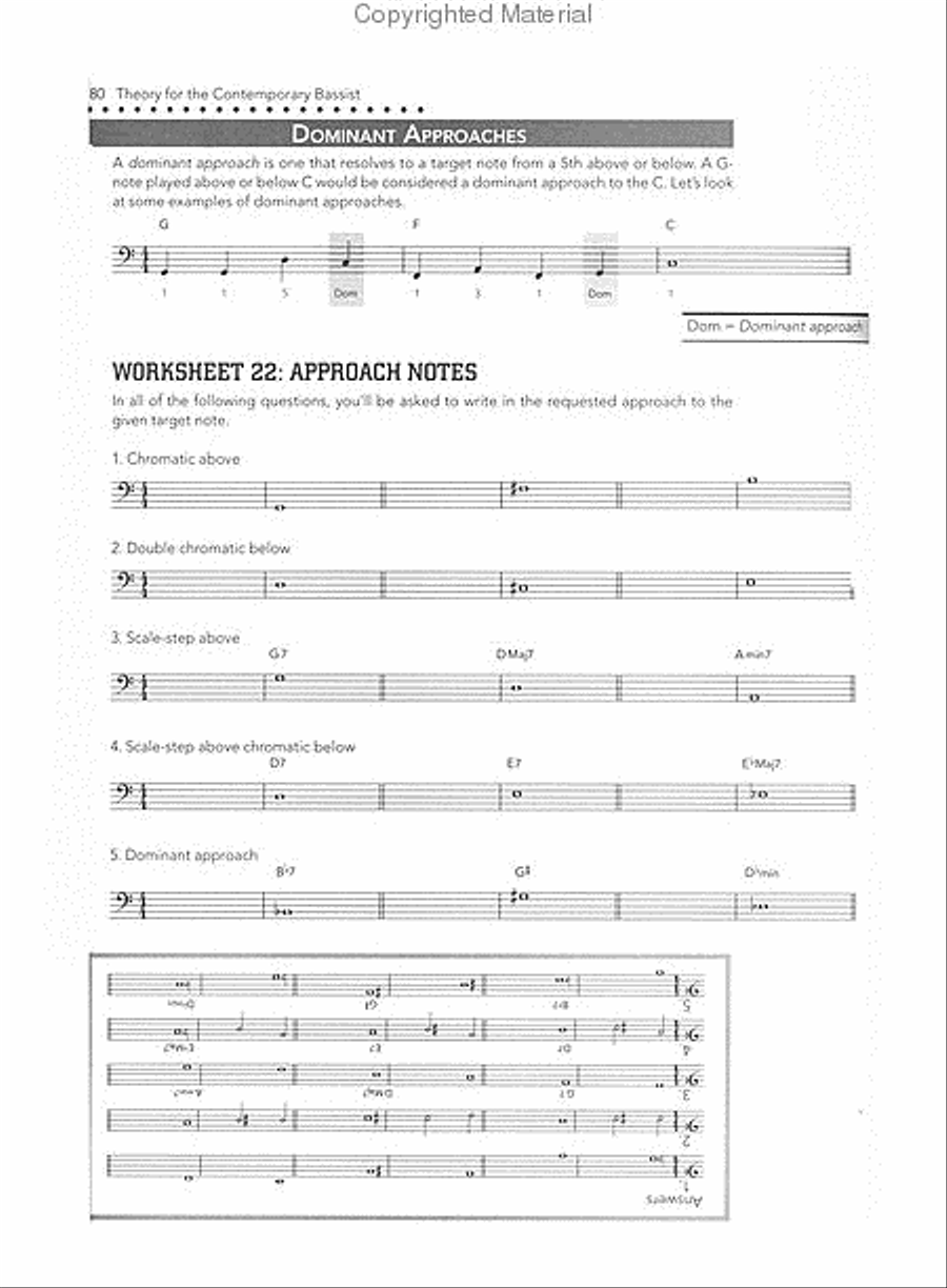 Theory for the Contemporary Bassist Bass Guitar scores gallery preview page 4