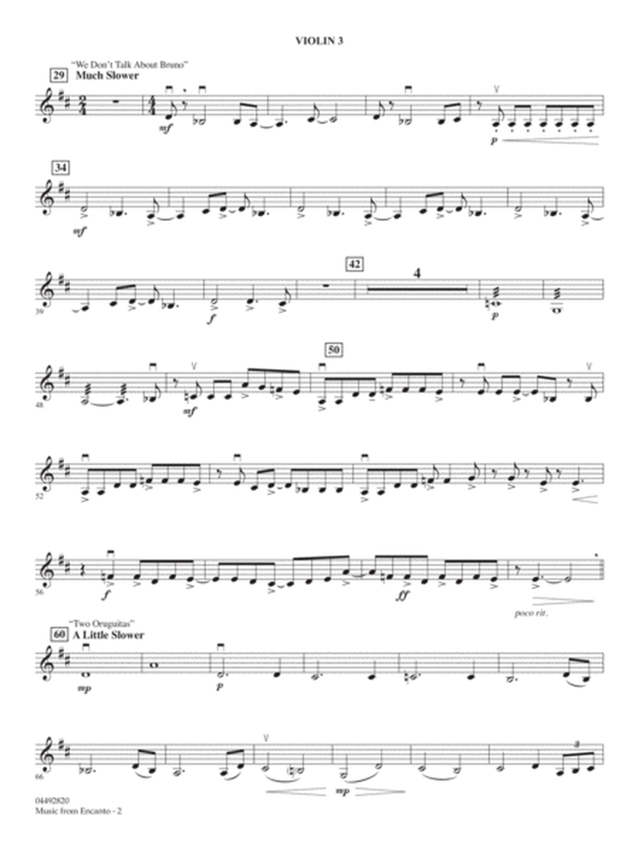 Music from Encanto (arr. Larry Moore) - Violin 3 (Viola Treble Clef)