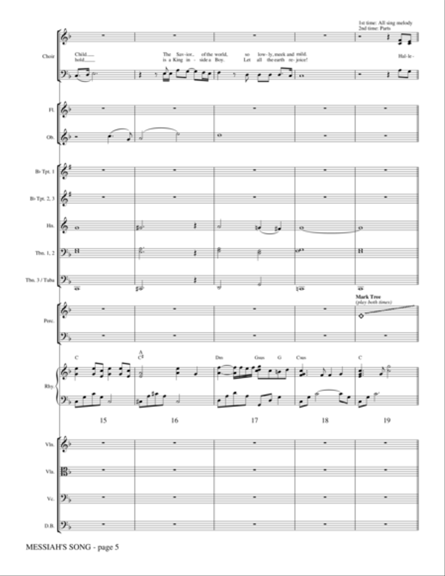 Messiah's Song - Full Score Choir scores gallery preview page 4