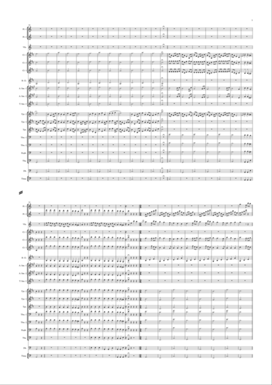 Tres Triste Tigres Concert Band scores gallery preview page 3