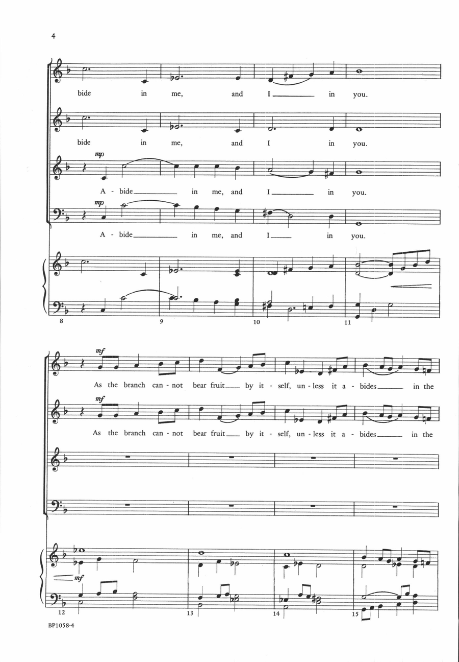 Abide in Me 4-Part scores gallery preview page 3